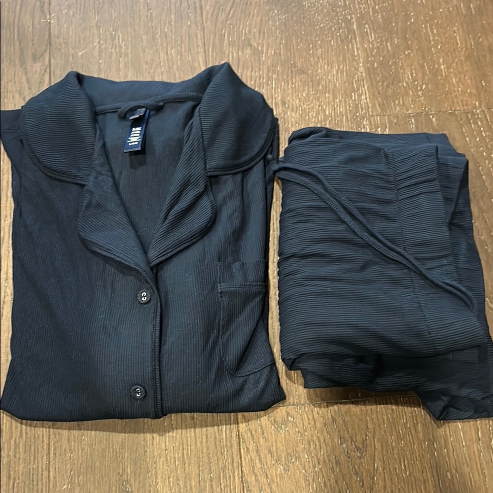 SKIMS Navy Pajama Set